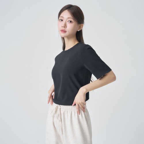 여자반팔블라우스 여름 티셔츠 티블라우스 하객룩 출근룩 [찰랑]