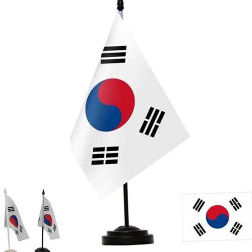 미니 탁상 태극기 세트 국기 테이블 태극기 세트 거치대 꽂이