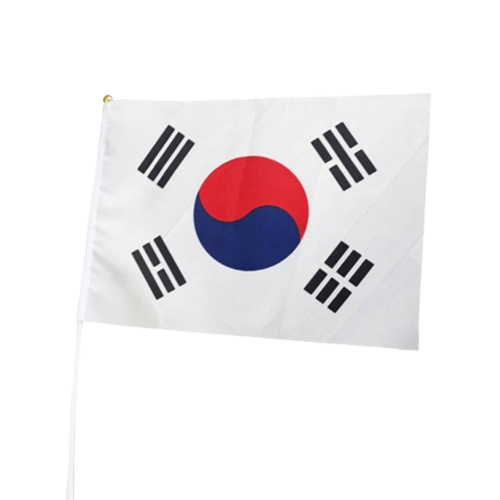 차량용 태극기 미니 소형 응원 차량 자동차 깃발 꽂이 본네트 본네트용 작은 응원용 수기용