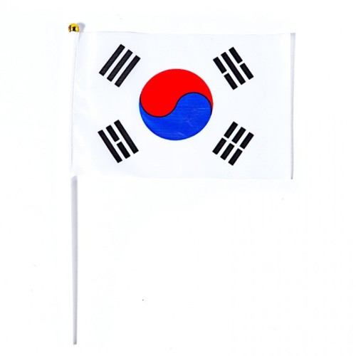 지니몰 행사용 경기 응원용 미니 깃발 태극기 국기 14x21cm