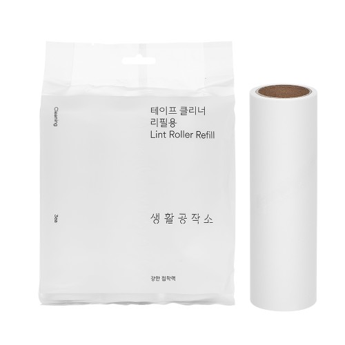 생활공작소 돌돌이 테이프클리너 (본체+거치대+리필) + 리필 6개