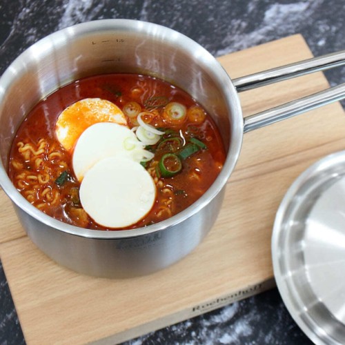 AMT 316Ti 샤프 16cm 통5중 스텐 인덕션 편수냄비 한손냄비